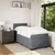 Vidaxl Box spring postelja z vzmetnico temno siva 90x200 cm žamet