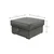 Taburet SMART COSARO XL s shranjevalnim prostorom 71x71 cm, kremni