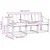 Set vanjskih sofa s jastukom 3 pcs Bijela i crna
