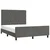 Vidaxl Posteljni okvir brez vzmetnice temno siv 140x190 cm žamet