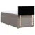 Vidaxl Box spring postelja z vzmetnico taupe 80x200 cm blago