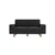 ATELIER DEL SOFA 2-Seat Sofa Sparrow 2 Night Grey Walnut