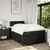 vidaXL Box spring postelja z vzmetnico črna 120x190 cm blago