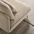 SÖDERHAMN Ugaona sofa, trosed, Kelinge bež