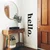 Wallity APT101LS Zidna dekoracija Hello, 30x99cm, Crna