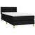 Vidaxl Box spring postelja z vzmetnico črn 90x190 cm blago