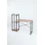 Hanah Home radni sto Velora, 125 cm, atlantski bor / crni