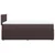 Vidaxl Box spring postelja z vzmetnico temno rjav 90x190 cm blago