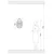 Opviq Zidna lampa E27 Socket, Crna
