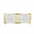 HANAH HOME Komoda Karya White Gold
