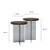 Hanah Home Set klub stolova Serenity 2, 2 komada, Braon