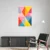 Canvas Slika na platnu Zapanjujući mozaik, 60x90 cm, Sa ramom, Bela