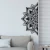 Atelier Del Sofa Zidna dekoracija Mandala-S-1, 118x1.5x59 cm, 1.5 mm, Crna