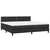 Krevet box spring s madracem LED crni 200x200cm od umjetne kože