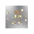Opviq luster Aster 2843-16-03, LED 40 W, žuti