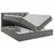 MID.YOU POSTELJA Z VZMETNICO 200 cm x 220 cm , les, tekstil, leseni material siva