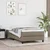 Vidaxl Posteljni okvir z vzmetmi taupe 100x200 cm blago