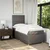 Vidaxl Box spring postelja z vzmetnico taupe 80x200 cm blago