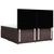 Vidaxl Box spring postelja z vzmetnico temno rjav 200x200 cm blago