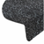 Prostirke za stepenice, samoljepljive, 15 kom, 56x17x3 cm, crne, poluokrugle
