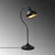 Opviq Stona lampa E27 Socket, Crno-Zlatna