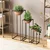 Aberto Design Set dekorativnih saksija GED-019-B, 28x80cm, 17x40cm, 22x60cm, Crno-terakota