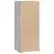 Visoka komoda siva boja hrasta 50x41x124 cm konstruirano drvo