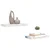 Polica na zidu Zidne 2 pcs Bijeli mramor 50 x 23,5 x 4 cm