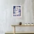 Canvas Slika na platnu Plavi list, 45x60cm, Sa ramom, Beli