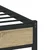 Vidaxl Kovinski posteljni okvir brez vzmetnice sonoma hrast 183x213 cm
