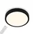 Briloner 3704-015- LED prigušiva stropno svetlo RUNA LED/22W/230V crna + daljinski upravljač