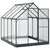Vrtni staklenik s vratima Antracit 183,5 x 243,5 x 207 cm