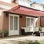 Povlačivi tende Crvena i bijela 500 × 300 cm Platno i Aluminij