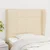 Vidaxl Vzglavje z ušesi krem 103x23x118/128 cm blago