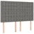 Greatstore Box spring posteljni z vzmetnico temno siv 140x190 cm blago