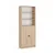 Hanah Home polica za knjige Bili5 Shelf 2 Lid, 80 cm, hrast Sonoma