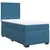 Box spring krevet s madracem plavi 90x190 cm baršunasti