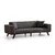 Atelier del Sofa Trosed na razvlačenje Leon 92x77x222cm Antracit