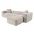 Atelier del Sofa Ugaona garnitura Lora 193x65x303cm Siva