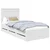 Krevetna konstrukcija Bijelo 100 x 200 cm Inženjersko Drvo
