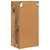 vidaXL Viseča omarica Riga Star les 40 x 29,5 x 80 cm Konstruiran les