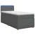 vidaXL Postelja boxspring z vzmetnico Temno siva 90 x 190 cm Blago