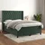 Vidaxl Box spring postelja z vzmetnico temno zelena 140x200 cm žamet