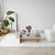Hanah Home Klub sto Saga Rectangle, 105x35x65 cm, Bež