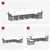 Set vanjskih sofa 6 pcs Prirodna i krema bijela Poliester