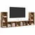 Set TV komoda Zidne 4 pcs Staro drvo 37 x 35 x 107 cm