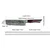 Damaskasti kuhinjski nož YO-37404 - Santoku / Crvena / Plava KP37404