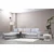Atelier del Sofa Ugaona garnitura Loop 14 95x85x332cm Svetlosiva