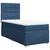 Vidaxl Box spring postelja z vzmetnico modra 80x200 cm blago