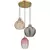 Globo 15898-3HR - Luster na sajli JESSICA 3xE27/60W/230V prečnik 45 cm